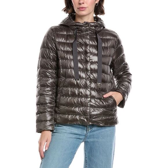 Herno Womens  Ultralight Jacket, Brown - Picture 3 of 4